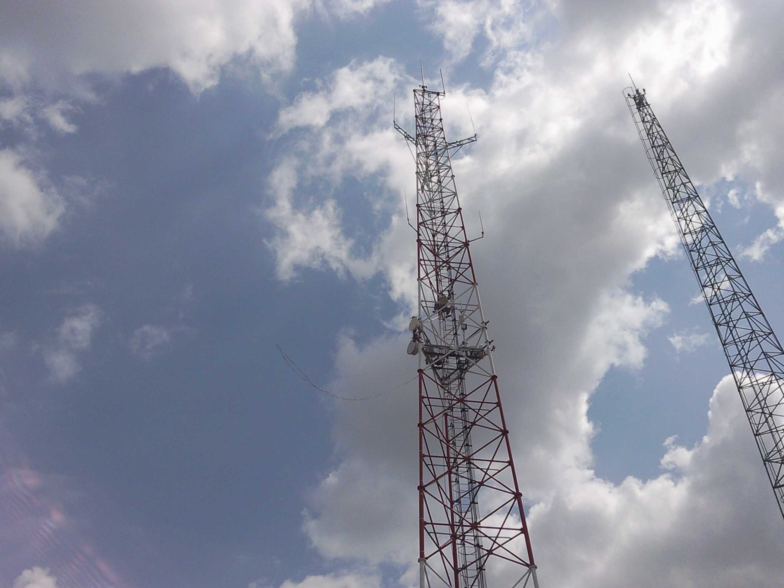 View of radio mast
