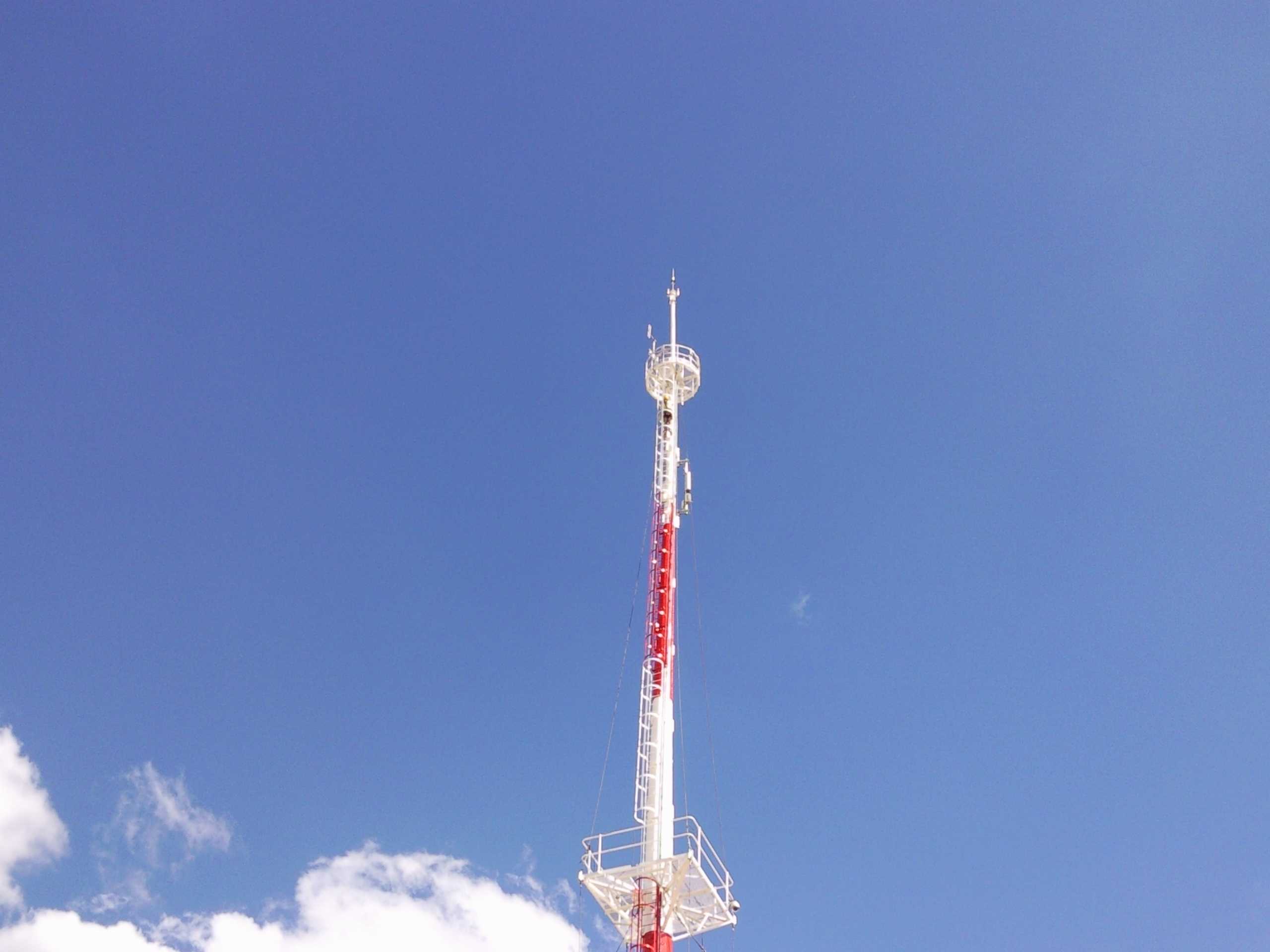 View of radio mast