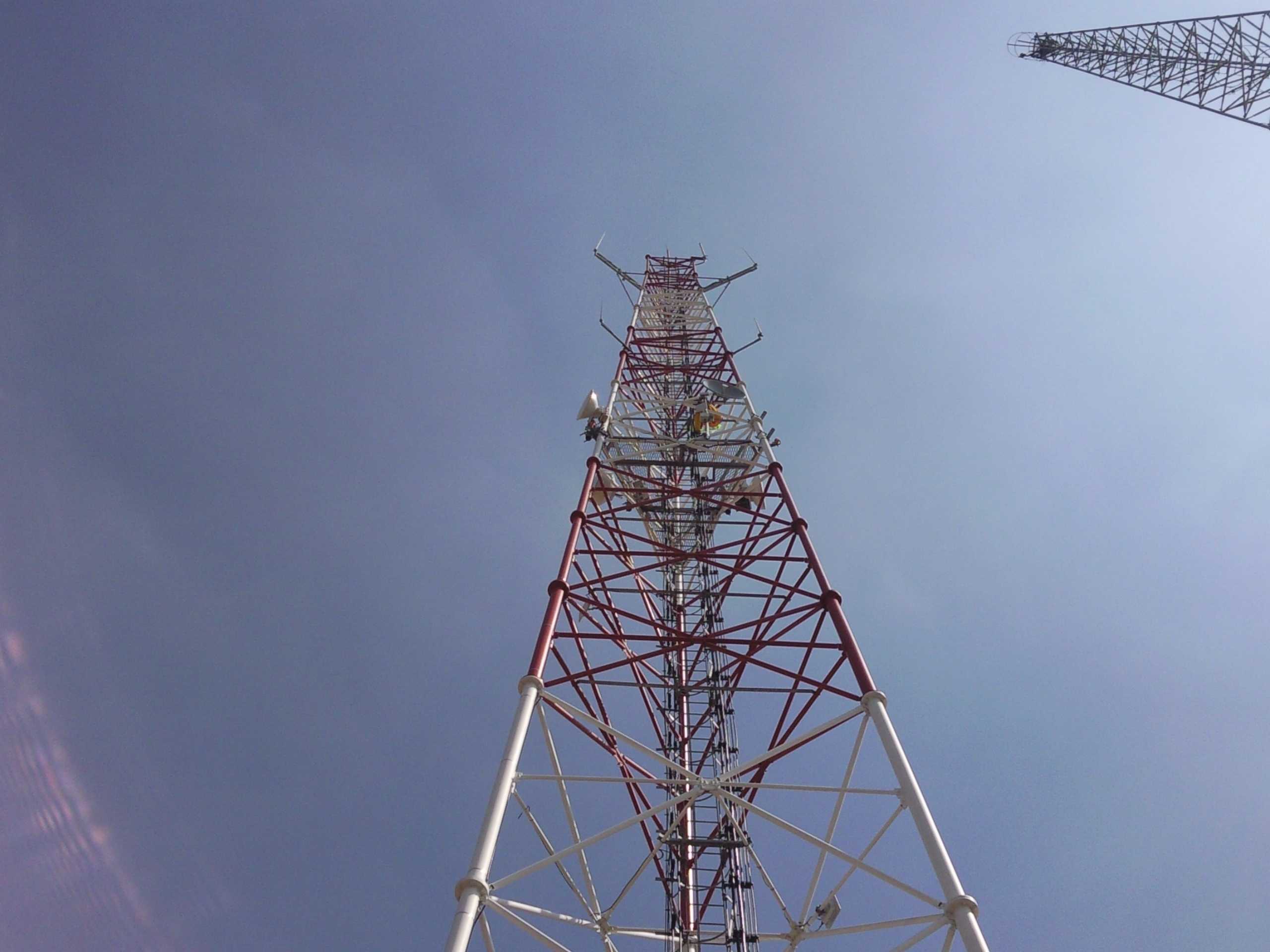 View of radio mast