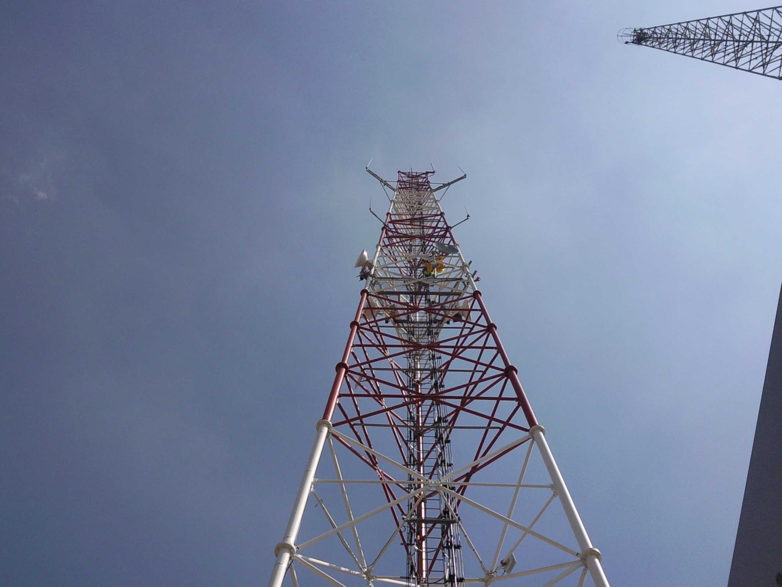 View of radio mast